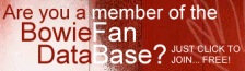 Join the David Bowie Fan DataBase