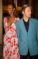 Iman and David arriving