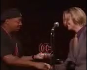 Chuck D presents David with 2nd award