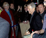 David Bowie arriving at Lazarus