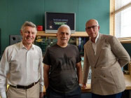 Matthew Parris with Hanif Kureishi and Dylan Jones