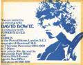 An Evening With David Bowie Purcell 1969 invitation