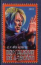 Fake David Bowie Republique de Djibouti stamp