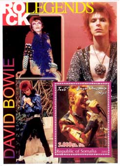 Fake David Bowie Somalia stamp