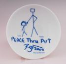 Peace Thru Art plate by David Bowie