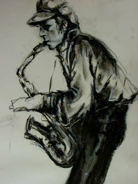 David Bowie Sketch by Yoko Theeuws