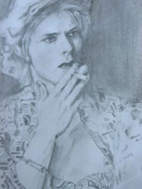 David Bowie Sketch by Yoko Theeuws