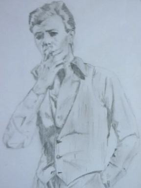 David Bowie Sketch by Yoko Theeuws