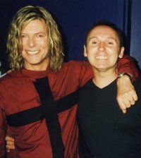 David and Rednik - with one stood on tip toes