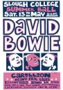 Bowie gig poster Slough College Summer Ball
