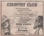 Country Club gig advert