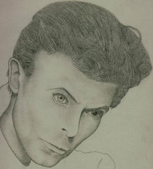 David Bowie Sketch by Jessica Anderson