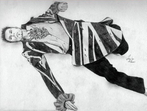 David Bowie Sketch by Jessica Anderson