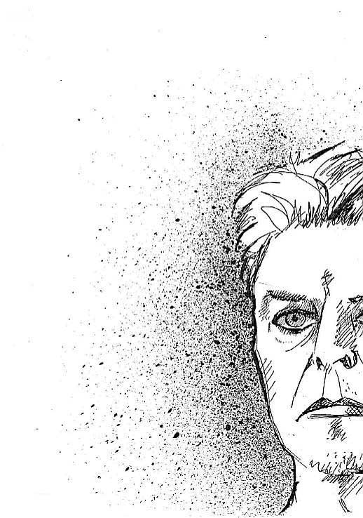 David Bowie Drawing #4 by Kat