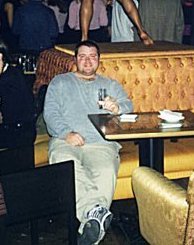 Spud sat on a marzipan couch